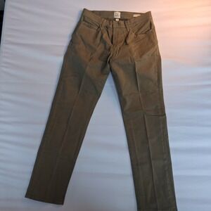 Flint and Tinder Mens 31 jeans olive-toned straight-leg.